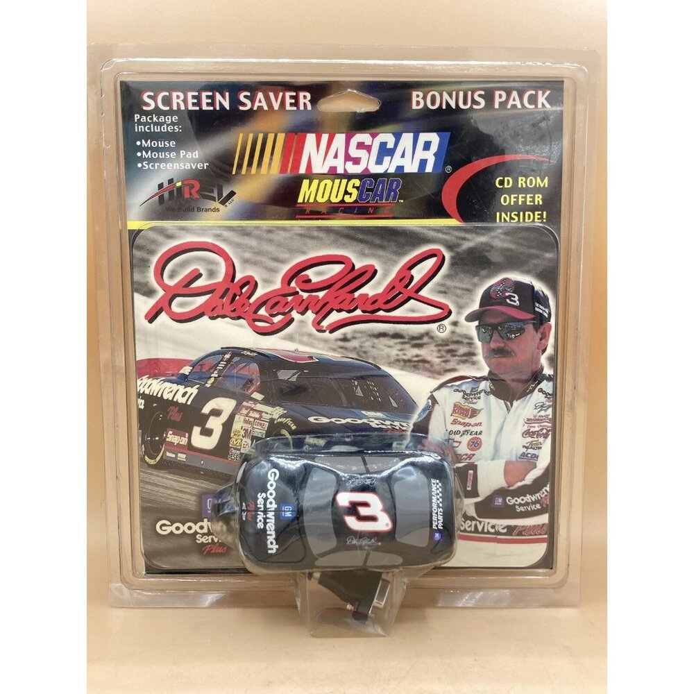 Dale Earnhardt #3 NASCAR Mouscar Screen Saver Mouse & Pad NEW